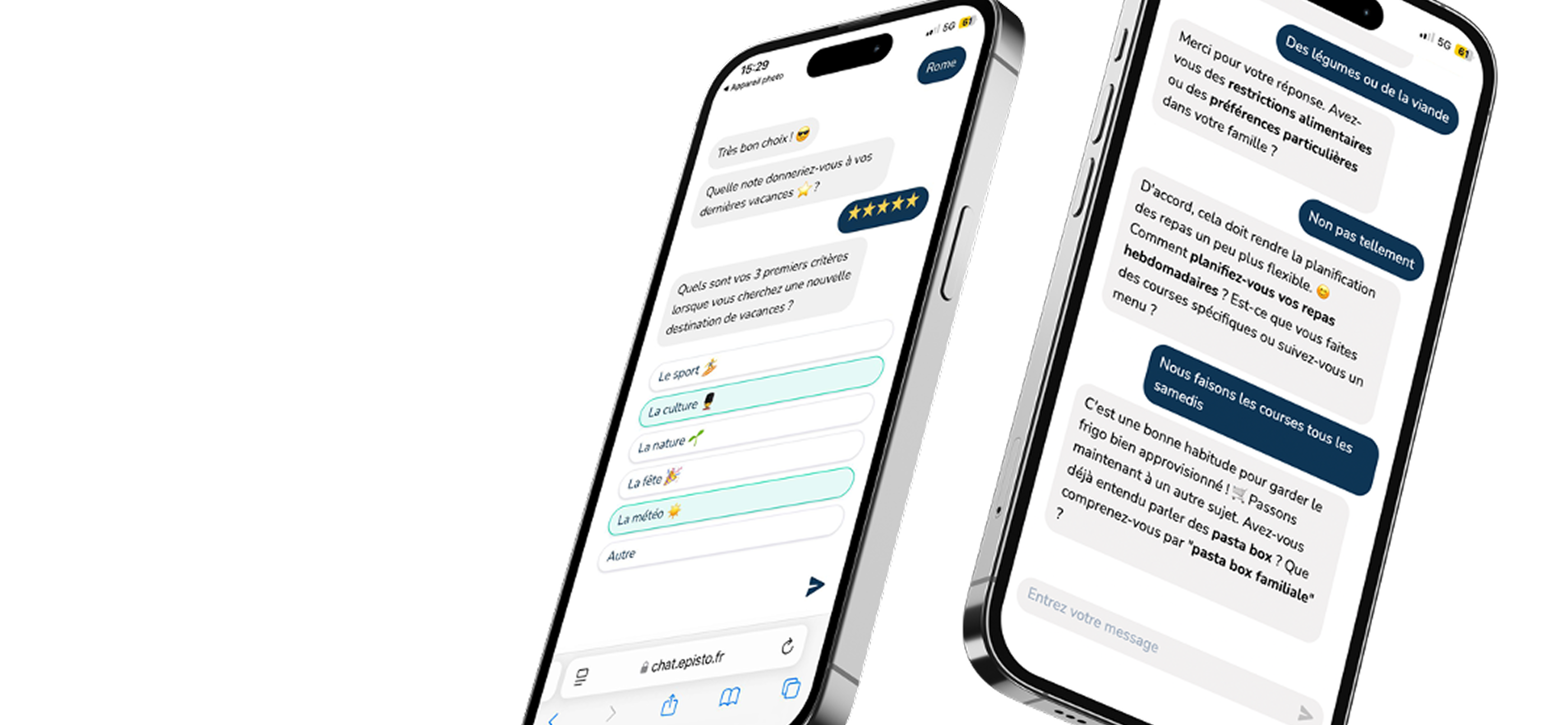 Conversational questionnaire on mobile
